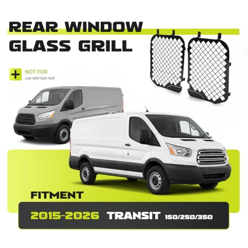 ALMULOO Window Glass Grill Compatible with 2015-2026 Transit 150/250/350 by ALMULOO - Used condition - Image 2