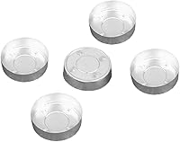 Vista 4 de SUPVOX 200 piezas de aluminio para té, latas de luz de té, envases vacíos para fabricación de velas (plateado)