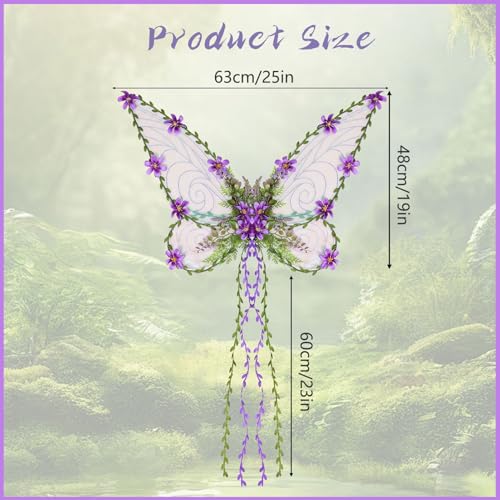 Ailes de fée accessoire de fête et costume d'elfe pour carnaval - 6