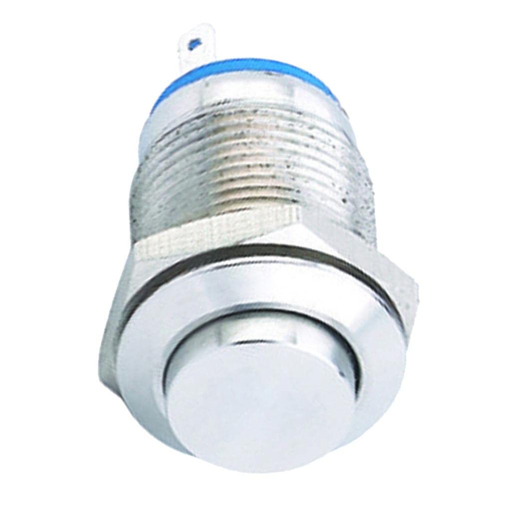 UJEAVETTE 12mm 36V Latching Metal Push Button Switch High Head 3 PIN-image-24