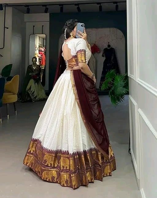 Image of RENVAANI FASHION Women's Traditional Un-Stitched Lehenga Choli | Lehenga Choli for Women | Ethnic Wear Heavy Work Lehenga Choli With Dupatta