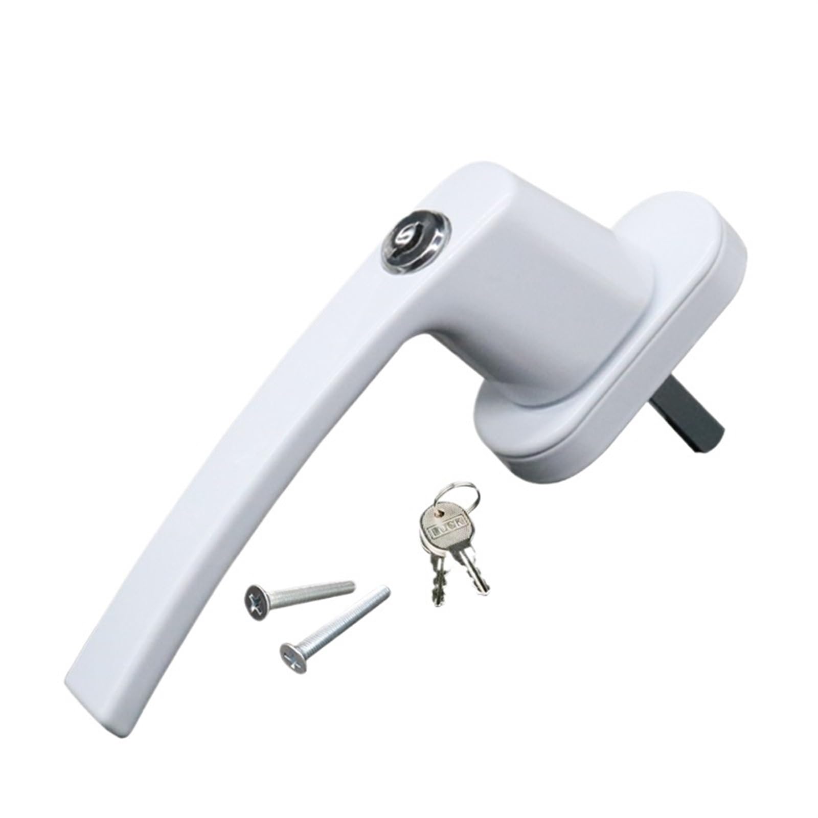 WDWDW Window Handles Plastic Steel Door and Connecting Rod Supporting Transmission with Key Security and Anti-Theft