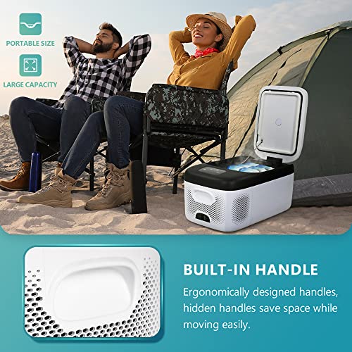 Euhomy EB18 12 Volt Refrigerator, 17Qt(16L) Car Refrigerator, Car Fridge 110-240V Ac 12/24V Dc, Portable Freezer -4℉ thumb #1