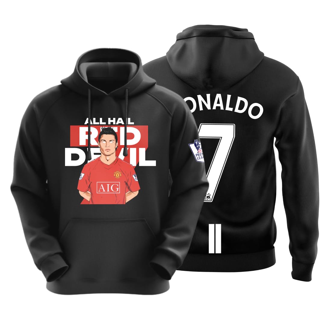 dudeme Red Devils Football Hoodie 100% Cotton Hoodies for Men | Printed Full Sleeve Pullover for Men & Women-picture-52