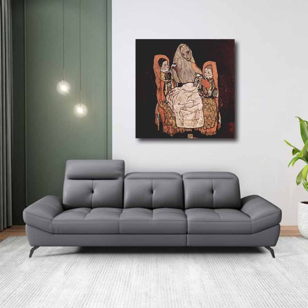 Amazon.co.jp: エゴン・シーレ-Mother with Two Children 絵画