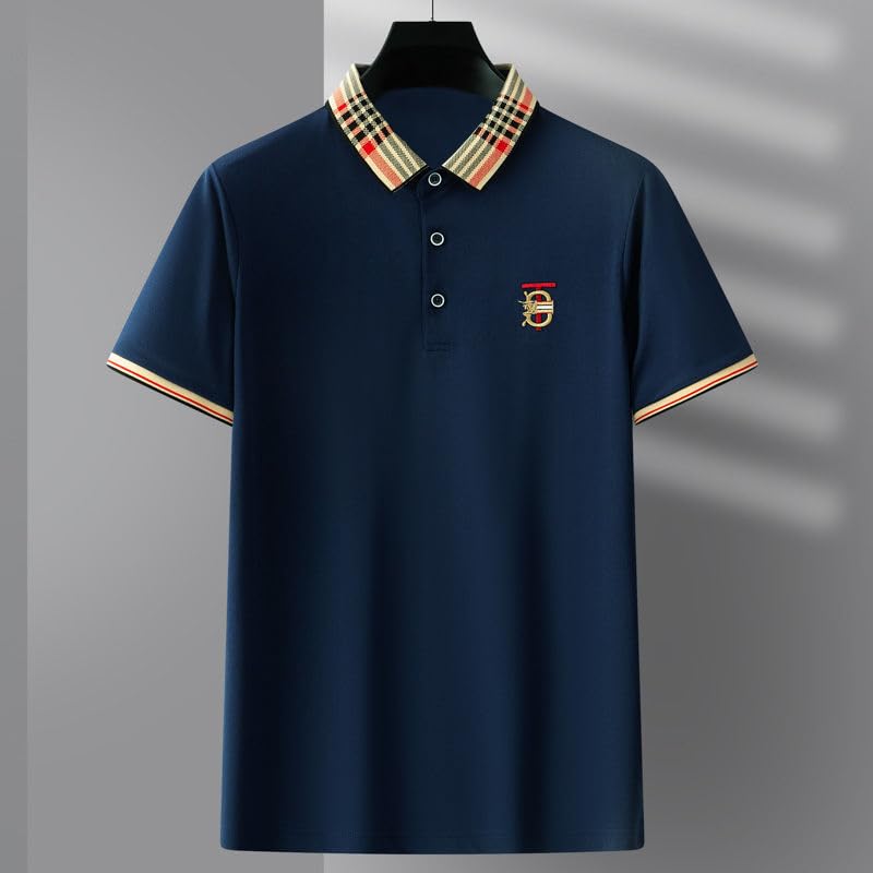 Image of TAGAS Mens Polo T-Shirt || Men's Color Block Polo Tshirt | Short Sleeve Casual Pullover with Collar |Casual Wear for Men | Mens Regular FIT T-Shirts