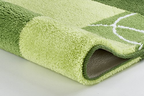 Meusch Curly 2671615360 Bathroom Rug, 60 x 100 cm, Kiwi Green