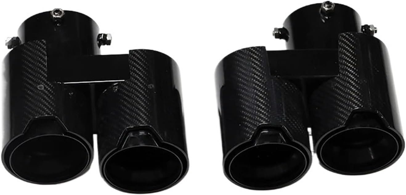 Compatible For BMW X5 G05 X6 G05 Square Exhaust Upgrade Sport 4 Outlet Stainless Steel Carbon Fiber Black Tailtip Muffle 3