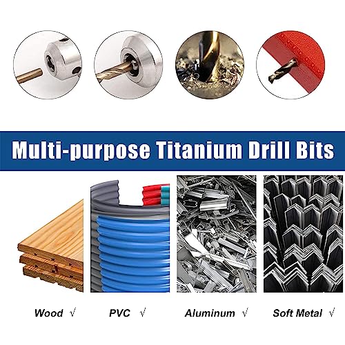 Drill Bit Sharpener Portable Diamond Drill Bits Sharpening Tool and Hex Shank Impact Twist Drill Bit Set 13 Pcs drill sharpener Tool set for Grinding Iron Drill Bits Hand Tool - Thumbnail 5