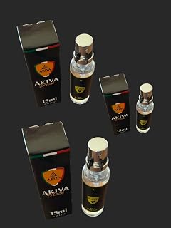 Perfume Akiva Black - The Elegance of Seduction in Every Drop 15ml 0.5oz Kit 3 Unid
