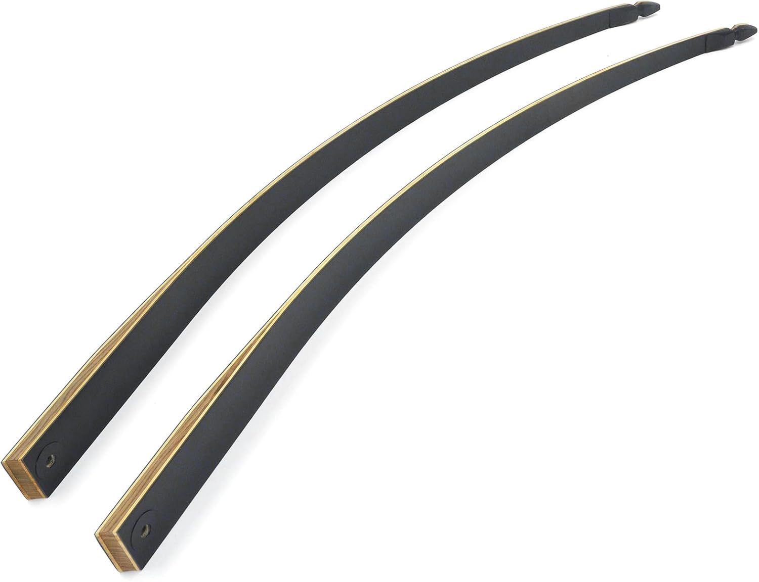 Replacement Longbow Limbs for 60'' Black Hunter Bow Riser 20-60lbs Archery Hunting Longbow Limb with Hard Maple