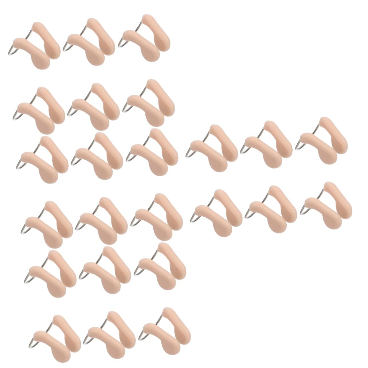 Toyvian Clip De Nariz De Natación Cable Protector Clips De Nariz De Natación Tapones Nasales para Nadar Tapón Nasal para Nadar Pinza Nasal para Piscina Beige 6 Piezas X 4