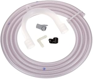 AEG Tuyau d'évacuation pour condensation (Import Allemagne) - Bleu/Blanc - 1 pièce - Plastique et caoutchouc - Tuyau de drainage pour condenseur de sèche-linge - Matériel / Tubage
