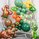 pancartas de amor gigantes Globos de papel de aluminio reutilizables: para vaciar solo se necesita una pajita de plástico (incluida) y los globos de papel de aluminio vacíos se pueden reutilizar. Estos globos de dinosaurios de aluminio para decoración de cumpleaños para 1 cumpleaños, globos para baby shower son la decoración ideal para fiestas de bebés, fiestas de bienvenida de bebé, fiestas de dinosaurios