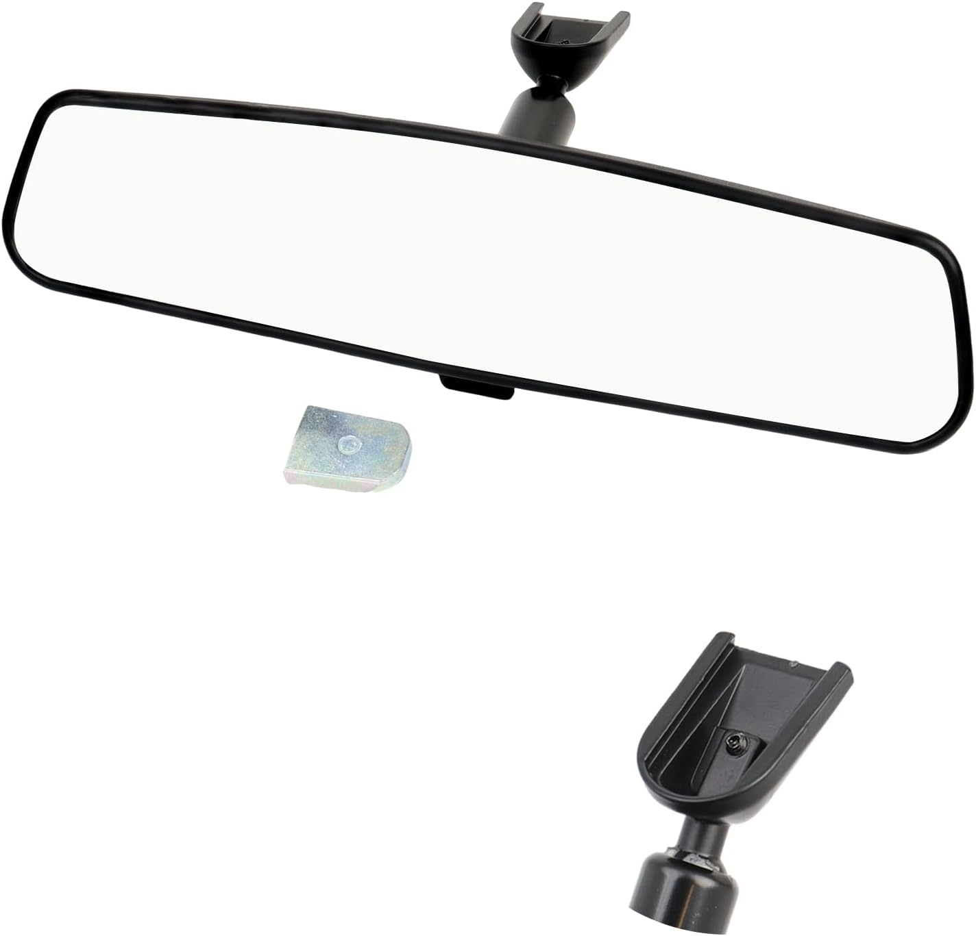 10.6'' Rear View Mirror, Compatible with Jeep Wrangler Nissan Rogue Altima Toyota Corolla Camry Tacoma Kia Optima Soul Sorento Ford F150 Focus Honda Civic Accord And More Interior Rearview Mirror