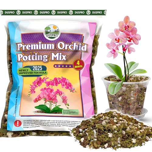 DUSPRO Orchid Potting Mix with Bark and Moss