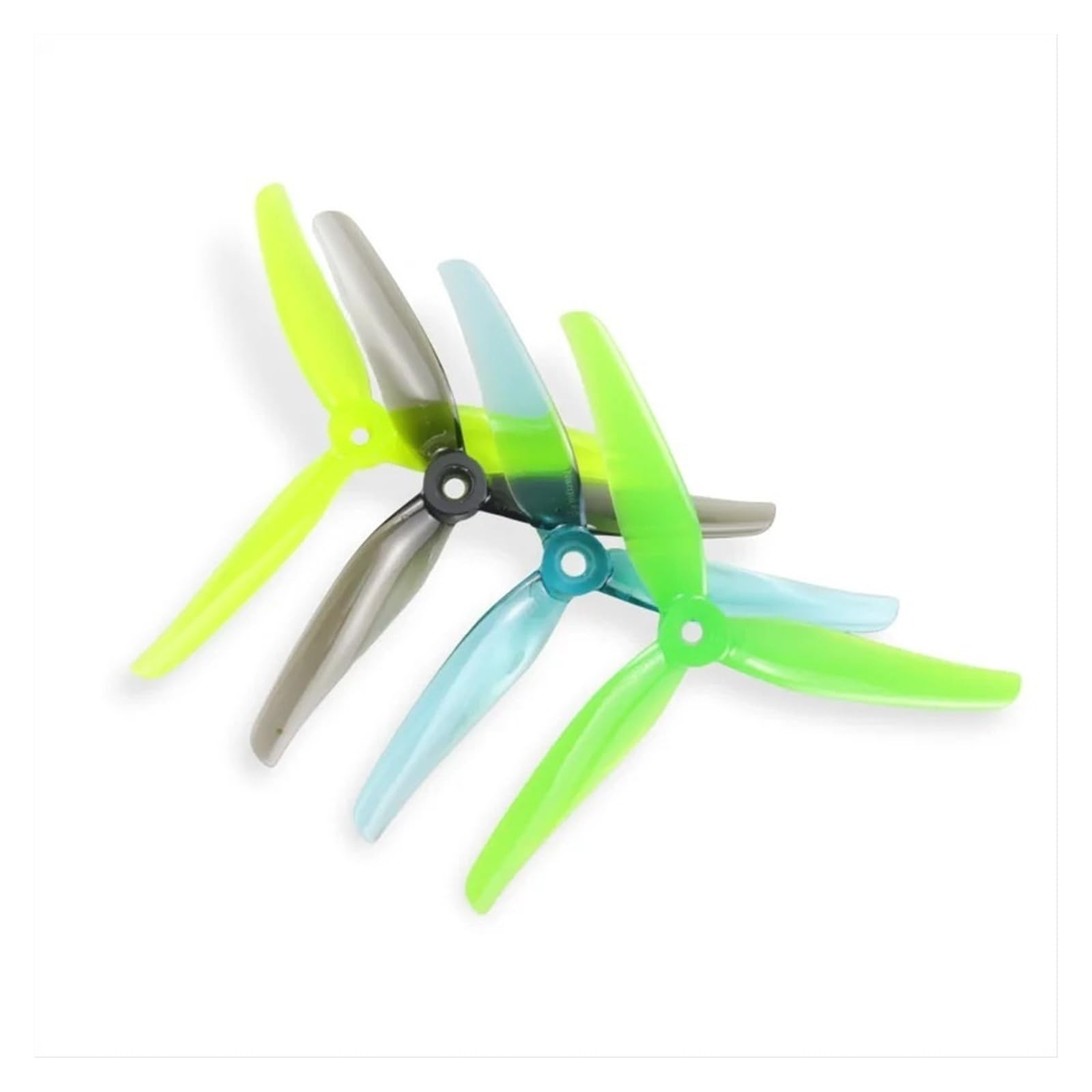 4 pary Nazgul 5140 5 cali 3-łopatkowe śmigło 5 mm otwór montażowy Tri-Blade Prop Replacement for 5" FPV Racing Freestyle Drone 2807 2207 (2 pary) F5 Yellow-)