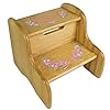 Personalized Vintage Garland Natural Two Step Stool