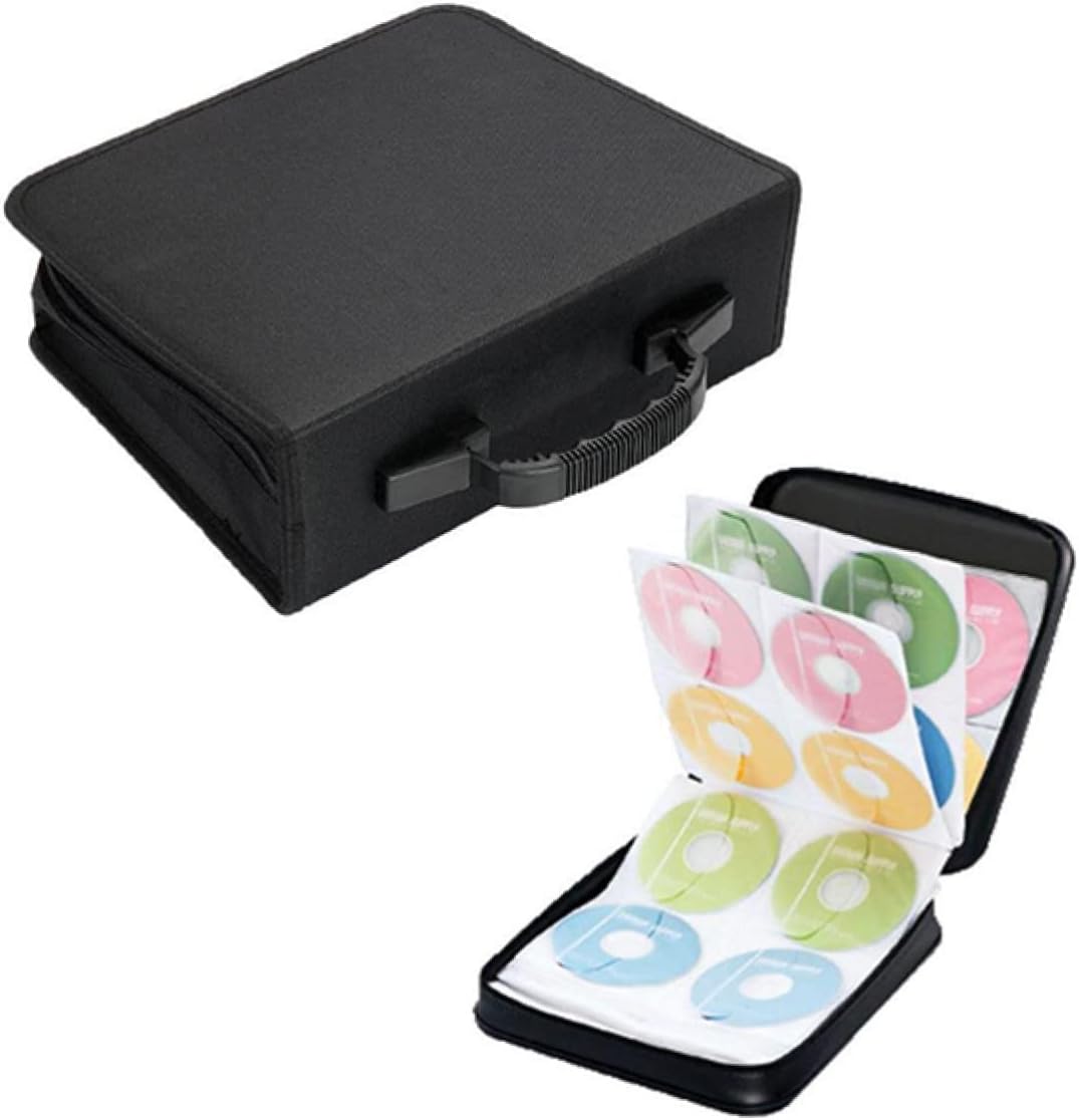 Cd Disc Capacity Organizer Disc Storage Bag for Cd Dvd Portable Carrying Case