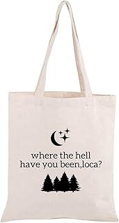 TOBGBE Twilight Saga Tote Bag Where The Hell Have You Been Loca Twilight Gift Jacob Black Twilight Gift Twilight Quote Bag (Twilight Loca tote ca)