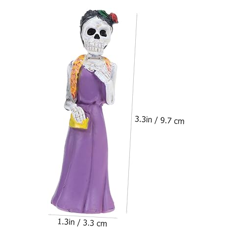 Miniatura 2 de Toyvian 1 pieza de esqueleto de Halloween para decoración de mesa de boda, decoración de avatar, estatua de novia fantasma, estatua espeluznante Dia