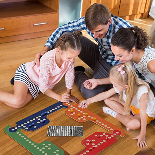 Wooden Board Games Set With 8 Wood Boards 40 Colorful Marbles Pegs 3 Boxes Playing Card 8 Game Instructions Game Wooden Board For Adults Kids Family, 4-8 Players (Fresh Colors) #TOP5