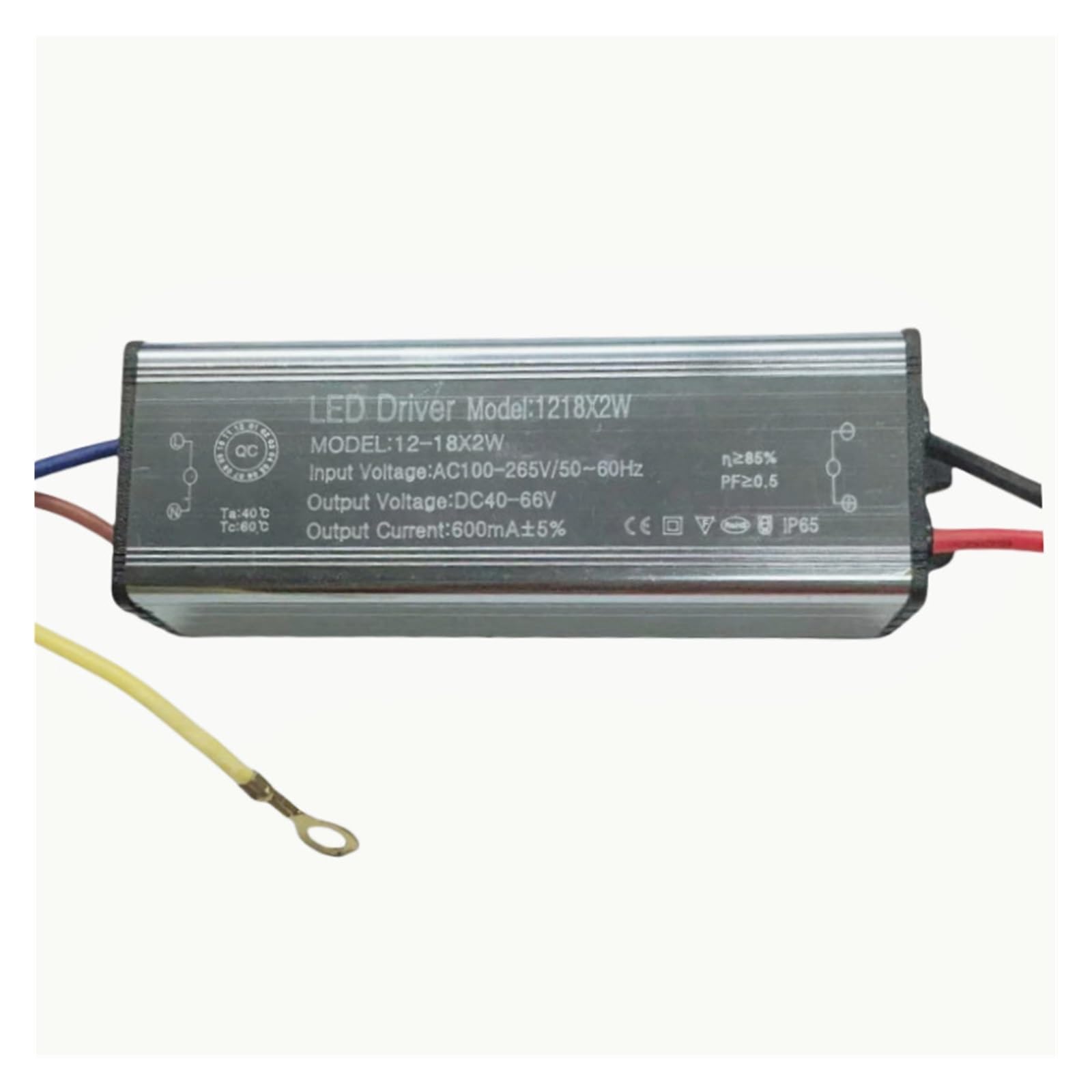 JVDDI LED Driver LED Waterproof Driver Power Supply 1-100w Full String Ceiling Lamp Wall Washer Transformer Constant Current Ballast(12-18x3w Leather line)