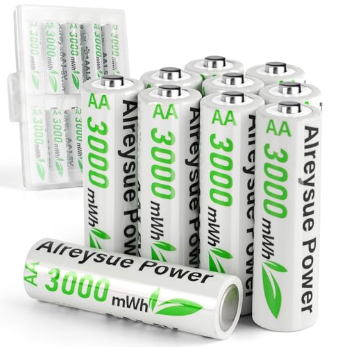ALREYSUE 10 - Pack High - Capacity Rechargeable AA