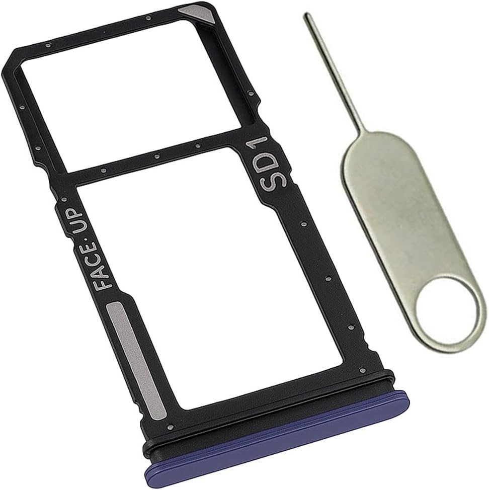 Replacement XT2517 Sim Card Tray SD Card Slot Holder for Motorola Moto G Stylus 5G 2025 with Stainless Steel Eject Pin (Pantone Surf the Web)