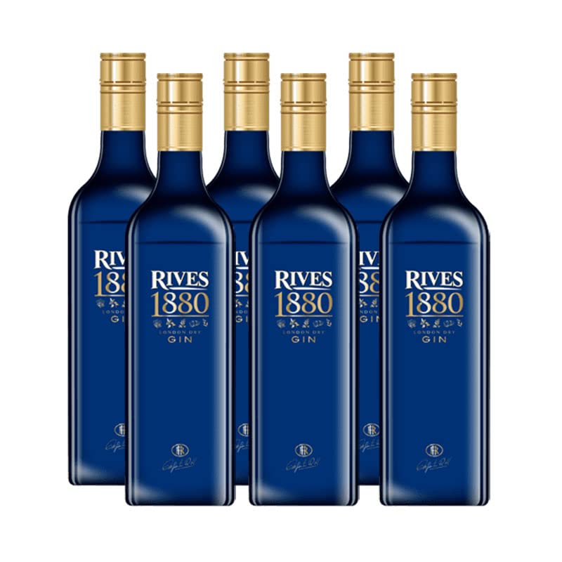 Gin Rives London 1880 70 cl - Spanien - Rives Pitman (6 Flaschen)