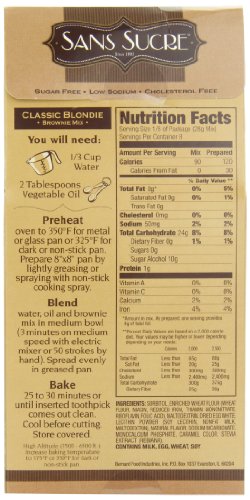 Sans Sucre Classic Blend Brownie Mix, 8-Ounce (Pack Of 6) #TOP2
