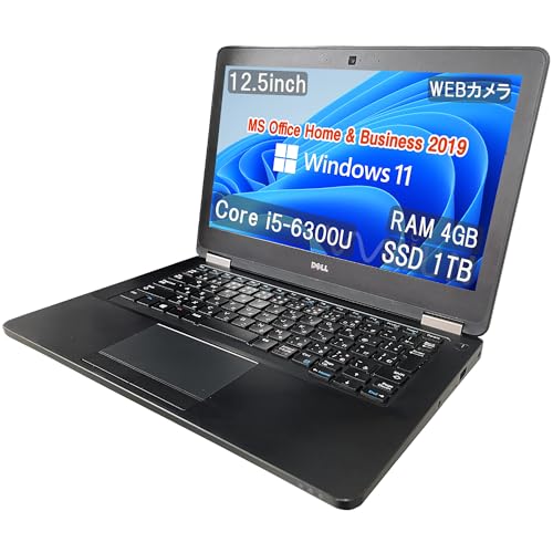 �y�����ςݕi�z�f�� �m�[�gPC E5270 / 12.5�^ / Win11 Pro/MS Office H&B 2019 / Core i5-6300U / WEB�J����/wajun��WIFI/Bluetooth/HDMI / 4GB/1TB SSD