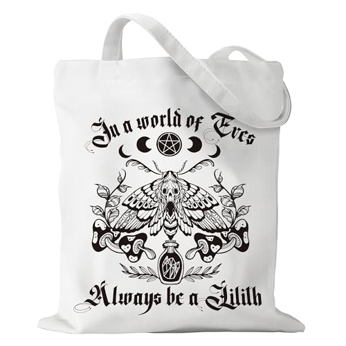 Sitsink Witchy Tote Bag Gifts for Women – Witch Gifts for Women Darkly Enchanting Gothic Bags Christmas Holiday Birthday