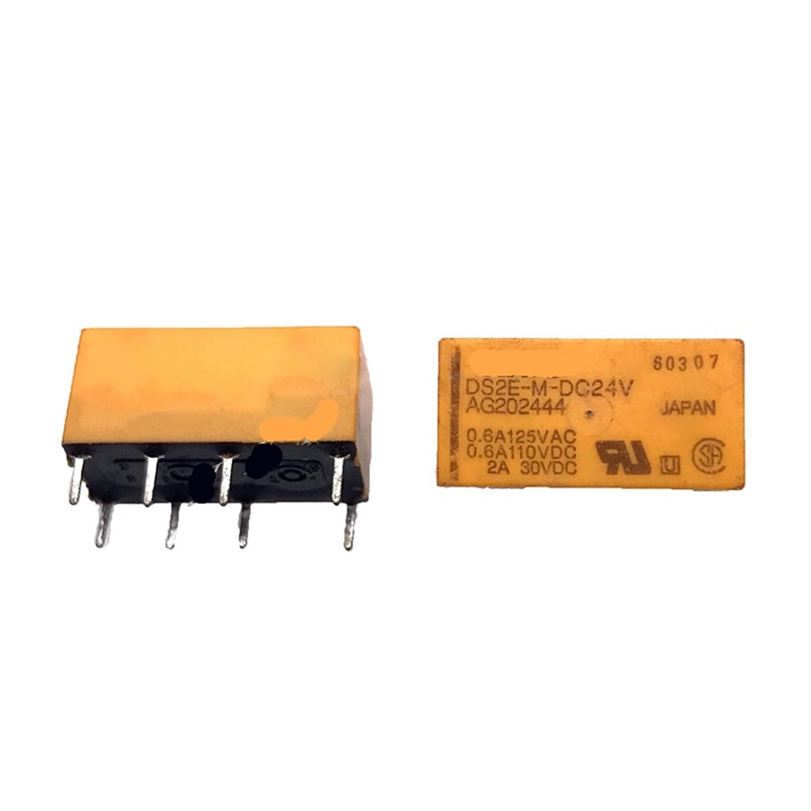 Relais électromécanique DS2E-M-DC24V 24V CC 2A composant pour circuit imprimé - 2