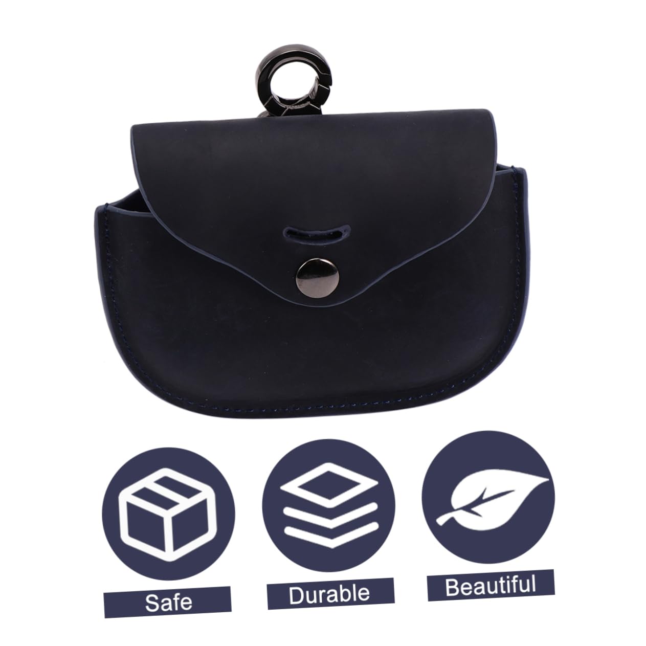 HOMSFOU 2 Juegos Funda para Auriculares Inalámbricos Bolsa Protectora para Auriculares Inalámbricos Bolsa Única para Auriculares Organizador De Auriculares Piel Genuina