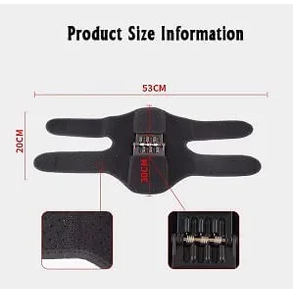 Joint Power Support Knee Brace with 4 Springs, Ergonomic Knee Stabilizer Pad, Inspired Lift Brace, Adjustable Knee Stabilizer Pads,Pain Relief (2 Pack)