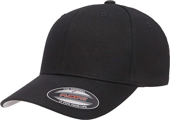 Flexfit Homme 5001 casquette noire confortable pour le sport et le quotidien S M