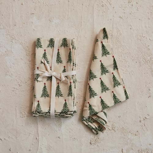 Servilletas de Algodón Stonewashed con Estampado Navidad x4 miniatura 4
