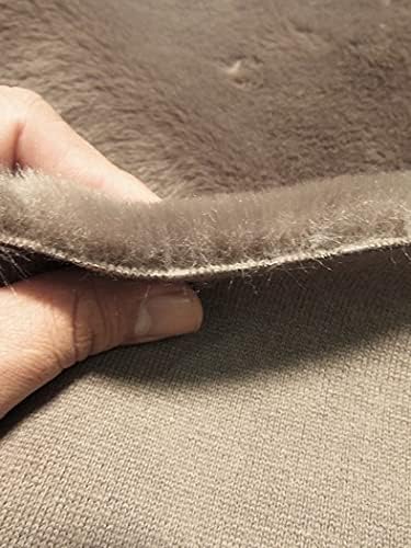 Half Shag Faux Fur Fabric (Beaver)(Knit Backing) Sold by The Yard DIY Coats Costumes Scarfs Rugs Accessories Fashion (Light Pink)