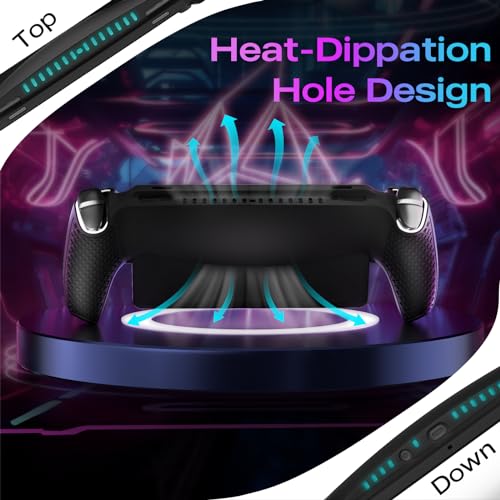 JCHOUS Capa protetora para Playstation Portal, 8 tampas de aperto de polegar + 2 anéis de precisão p