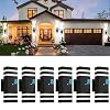 tewei 6 Pack Dusk to Dawn Outdoor Light Fixtures Modern Black Outdoor Lights for House 2 Layer Up and Down Exterior Wall Lights IP65 Waterproof Outdoor Sconces Lighting for Porch Garage 3000K