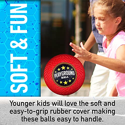 Franklin Sports Playground Balls - Rubber Kickballs And Playground Balls For Kids - Great For Dodgeball, Kickball, And Schoolyard Games – 8.5” Diameter, Red Pack Of 1 #TOP2