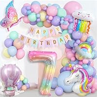 Palloncini Compleanno Unicorno Per 3 Anni - Set Decorazione Con Farfalle E Arcobaleno - Foto 3