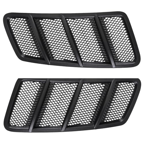 Vorally Pair Left & Right Front Hood Vent Air Grille Cover Outlet Vent Compatible with Mercedes Benz W166 GL GL350 GL450 GL550 GL63 AMG ML ML350 ML550 ML63 AMG 2012-2015 Replace 1668800105 1668800205