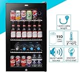 Baridi 85L Under Counter Drinks/Beer & Wine Cooler Fridge with Light, Black - DH13A - Image 4