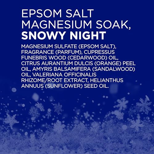 Dr Teal's Epsom Salt Magnesium Soak, Snowy Night, 48 Ounce (Pack of 4) - image 7