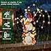 Congliulin Gnomes Decorations for Yard, Triple Stacked with DIY Firework Lights, Solar Garden Gnome Outdoor Decor Statue for Patio Lawn, Mothers Day Birthday Gift for Mom Grandma (11.5in)​