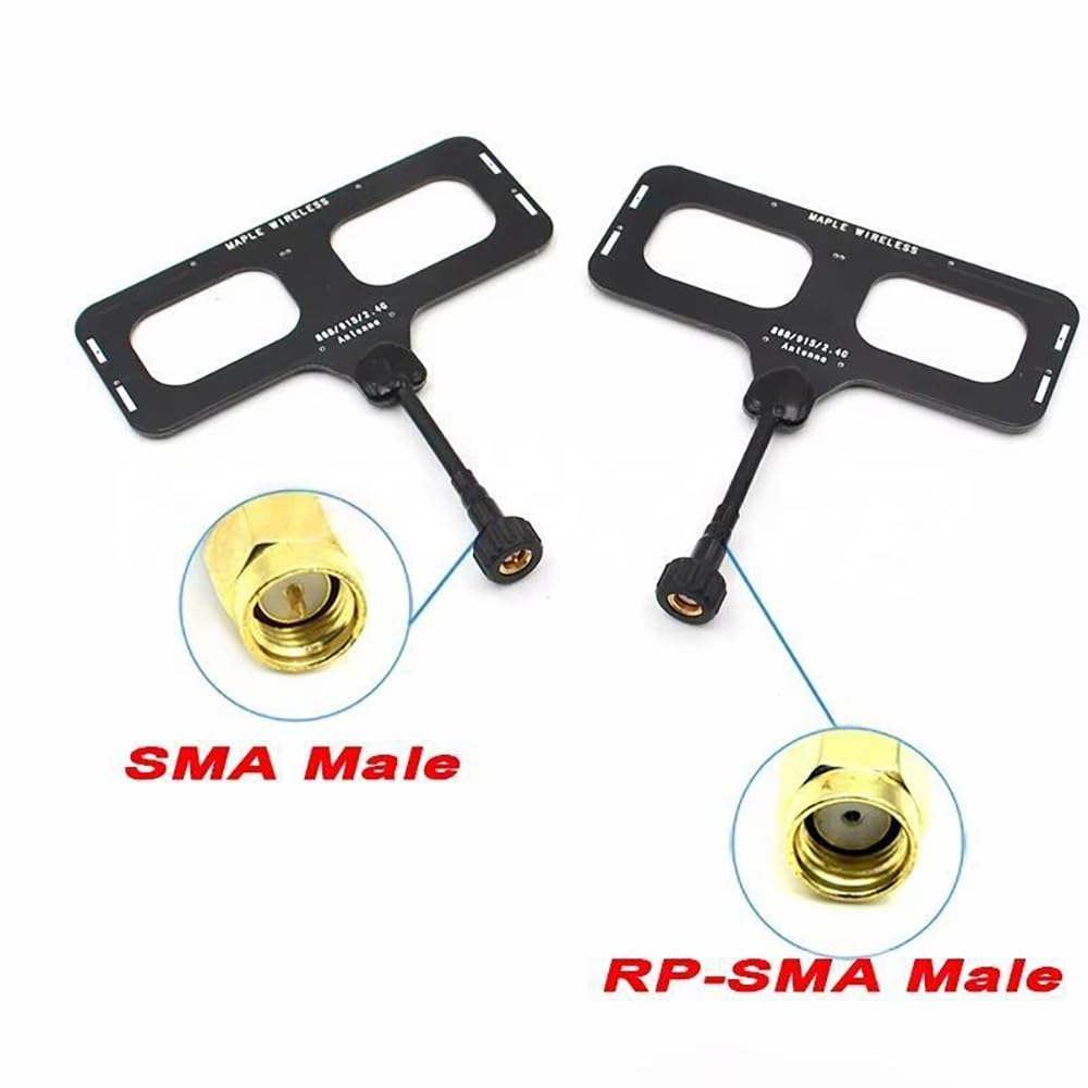 Maple Leaf Wireless 868MHz /915MHz /2.4GHz Moxon Antenna SMA Male/RP-SMA Male for FPV Racing Quadcopter Frsky R9M Remote Control (1PC RP-SMA Male)