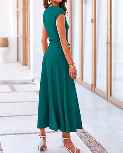 image for BTFBM Women Two Piece Skirt Set Summer 2025 Casual Vacation Crew Neck 