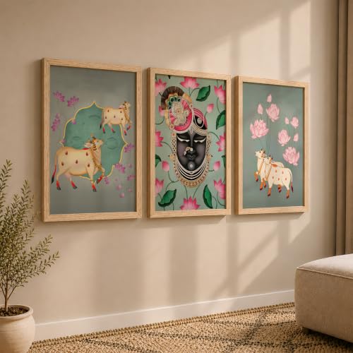 Image of NoWorries Wall decor paintings for living room - Wall frames for home decor /Wall hangings Home decor items - (Synthetic Engineered Wooden Frame) (MIN -8, 25x37 inches)
